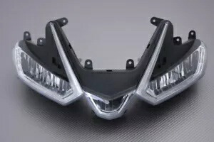 フロントヘッドライト APRILIA TUONO V41100 / 工場 21-2023 OEM:2D000465 / 2D000707- Front headlights APRILIA TUONO V41100 / FACTORY 21-2023 OEM:2D000465 / 2D000707- 【並行輸入品】｜カスタムパーツ WORLD倉庫