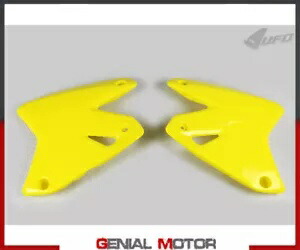 ラジエーターカバー Ufo プラストスズキ Drz 400E 2000 - 2021 ライトイエロー RM01-21 Radiator Covers Ufo Plast For Suzuki Drz 400E 2000 - 2021 Light yellow RM01-21 【並行輸入品】