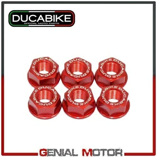 クラウン フランジ ナット キット レッド 6DSB03A Ducabike Ducati Sport Tour St4 S 1999 - 2002 Crown Flange Nuts Kit Red 6DSB03A Ducabike Ducati Sport Tour St4 S 1999 - 2002 【並行輸入品】