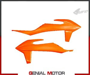 ラジエーター カバー Ufo プラスト Ktm Exc 全モデル 2020 - 2021 オレンジ ネオン Radiator Covers Ufo Plast For Ktm Exc All Models 2020 - 2021 Orange neon 【並行輸入品】