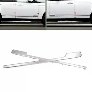 ドアサイドクラッド成形トリムシルバーフロントランドローバーレンジローバー 2013-22 Door Side Cladding Molding Trim Silver Front For Land Rover Range Rover 2013-22 【並行輸入品】