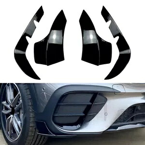 フロントバンパーカナードリップスプリッターフィンベンツ GLB クラス X247 2020-2022 ブラック Front Bumper Canards Lip Splitter Fins For Benz GLB-Class X247 2020-2022 Black 【並行輸入品】