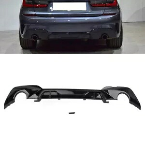 リアバンパーリップディフューザーリップ BMW 3 シリーズ G20 G21 G28 2019+ 光沢のある黒 fl Rear Bumper Lip Diffuser Lip For BMW 3 Series G20 G21 G28 2019+ Glossy Black fl 【並行輸入品】