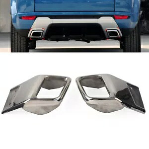 リアバンパー排気管トリムランドローバーレンジローバーイヴォーク 2010-2018 ペア Rear Bumper Exhaust Tube Trim For Land Rover Range Rover Evoque 2010-2018 Pair 【並行輸入品】