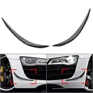 フロントバンパーサイドカナードスプリッターフィンスポイラーアウディ R8 V8 V10 2007-2016 Front Bumper Side Canards Splitter Fins Spoiler Fit For Audi R8 V8 V10 2007-2016 【並行輸入品】