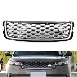 ベゼルフロントバンパーセンターグリルカバーランドローバーレンジローバーヴェラール 2017-23 Bezel Front Bumper Center Grille Cover For Land Rover Range Rover Velar 2017-23 【並行輸入品】