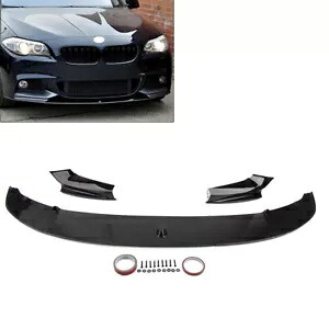 フロントバンパースポイラーリップ BMW 5 シリーズ F10 M スポーツ 2011-2016 光沢のあるブラック fl Front Bumper Spoiler Lip For BMW 5 Series F10 M Sport 2011-2016 Glossy Black fl 【並行輸入品】