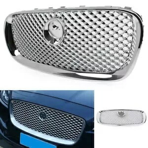フロントアッパーグリルメッシュグリル ABS ジャガー XF X-F 4 ドア 2008-2011 クローム Front Upper Grille Mesh Grill ABS Fit for Jaguar XF X-F 4 Door 2008-2011 Chrome 【並行輸入品】 51,480円