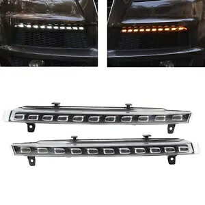 アウディ Q7 2010-15 LED DRL ダイナミックデイタイムランニングライトターンシグナルランプに適合 Fit For Audi Q7 2010-15 LED DRL Dynamic Daytime Running Light Turn Signal Lamp 【並行輸入品】