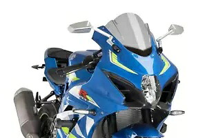 Puig レーシング スクリーン フロントガラス ディフレクター ライトスモーク スズキ GSXR 1000 2017 - 2024 Puig Racing Screen Windshield Deflector Light Smoke Suzuki GSXR 1000 2017 - 2024 【並行輸入品】