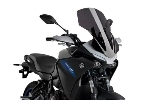 Puig ツーリング スクリーン フロントガラス ダークスモーク ヤマハ トレーサー 7 & GT 2021 - 2024 Puig Touring Screen Windshield Dark Smoke Yamaha Tracer 7 & GT 2021 - 2024 【並行輸入品】
