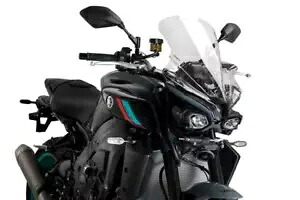 Puig ツーリング スクリーン フロントガラス ディフレクター クリア ヤマハ MT-10 & SP 2022 - 2024 Puig Touring Screen Windshield Deflector Clear Yamaha MT-10 & SP 2022 - 2024 【並行輸入品】