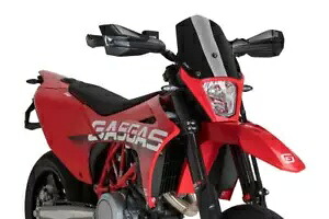Puig スポーツ スクリーン フロントガラス デフレクター ブラック 不透明ガス GAS SM700 2022 - 2024 Puig Sport Screen Windshield Deflector Black Opaque Gas GAS SM700 2022 - 2024 【並行輸入品】