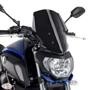 Puig ツーリング スクリーン フロントガラス ブラック オペーク ヤマハ MT-07 2018 - 2020 Puig Touring Screen Windshield Black Opaque Yamaha MT-07 2018 - 2020 【並行輸入品】