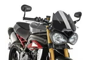 Puig Sport Triple 1050/S/R/Rs 16-20 ダークスモーク フロントガラス- Puig Sport Triple 1050/S/R/Rs 16-20 Dark Smoked Windshield- 【並行輸入品】｜カスタムパーツ WORLD倉庫