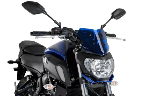 Puig レーシング スクリーン フロントガラス ディフレクター ブルー ヤマハ MT-07 2018 - 2020 Puig Racing Screen Windshield Deflector Blue Yamaha MT-07 2018 - 2020 【並行輸入品】
