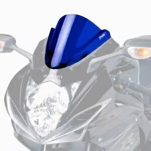 Puig レーシング スクリーン フロントガラス ディフレクター ブルー スズキ GSXR 600 / 750 2011 - 2016 Puig Racing Screen Windshield Deflector Blue Suzuki GSXR 600 / 750 2011 - 2016 【並行輸入品】
