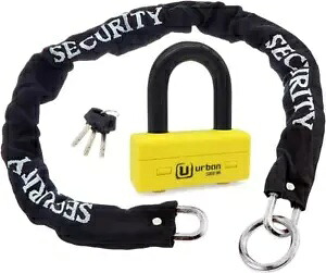 アーバンバイクスクーター 120cm バイク用ループチェーン+ロック セキュリティレベル18 Urban Motorcycle Scooter 120cm Motorcycle Loop Chain + Lock Security Level 18 【並行輸入品】