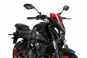 Puig スポーツ スクリーン フロントガラス ディフレクター レッド ヤマハ MT-07 2021 - 2024 Puig Sport Screen Windshield Deflector Red Yamaha MT-07 2021 - 2024 【並行輸入品】