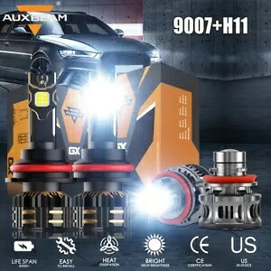 シボレーコバルト 2005-2010 AUXBEAM Canbus LED ヘッドライト高低ビームフォグランプ用 For Chevy Cobalt 2005-2010 AUXBEAM Canbus LED Headlight High Low Beam Fog Lights 【並行輸入品】