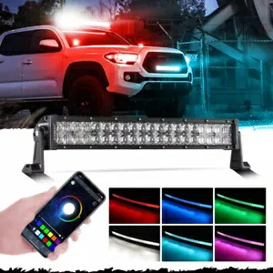 AUXBEAM RGB 22インチインチ 5D 480W LED ワークライトバー オフロードストロボライトバー ATV UTV AUXBEAM RGB 22\