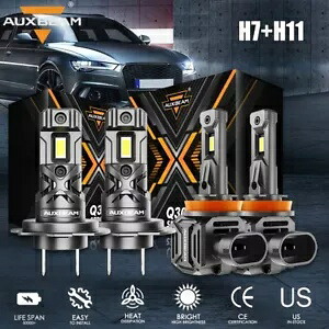 シボレーマリブ 2013 2014 2015 Canbus LED ヘッドライト電球キット 110 ワットハイ + ロービーム For Chevy Malibu 2013 2014 2015 Canbus LED Headlight Bulb Kit 110W High+Low Beam 【並行輸入品】