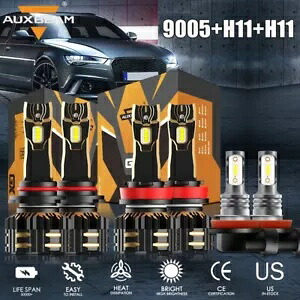 トヨタ シエナ 2011-2018 AUXBEAM Canbus 6500K LED ヘッドライト Hi Low フォグランプ For Toyota Sienna 2011-2018 AUXBEAM Canbus 6500K LED Headlight Hi Low Fog Lights 【並行輸入品】