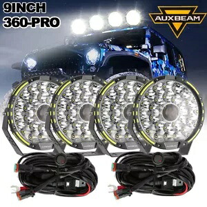 AUXBEAM 360-PRO 780W 9インチ ラウンド LED ワークライト スポット オフロード走行 ジープ用 AUXBEAM 360-PRO 780W 9\