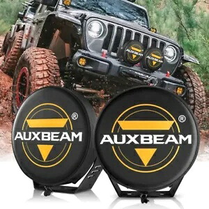 AUXBEAM 360-PRO ラウンド 7 インチ/9 インチ 720W LED ワークライトバー オフロード走行用 カバー付き AUXBEAM 360-PRO Round 7"/ 9" 720W LED Work Light Bar Offroad Driving w/ Covers 【並行輸入品】｜カスタムパーツ WORLD倉庫