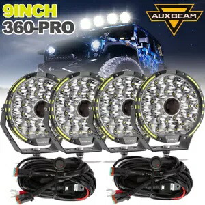 AUXBEAM 9インチ 360-PRO ラウンド 720W LED ワークライトバー オフロードドライビングフォグランプ AUXBEAM 9\