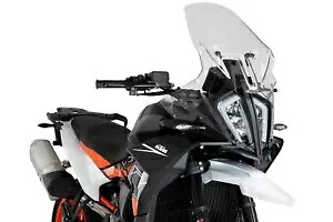 Puig ツーリング スクリーン フロントガラス ディフレクター クリア KTM 890 SMT 2023 - 2025 Puig Touring Screen Windshield Deflector Clear KTM 890 SMT 2023 - 2025 【並行輸入品】