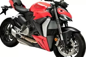 Puig ダウンフォース サイド スポイラー ウィング マット ブラック ドゥカティ ストリートファイター V2 22 - 24 Puig Downforce Side Spoilers Wings Matte Black Ducati Streetfighter V2 22 - 24 【並行輸入品】｜カスタムパーツ WORLD倉庫