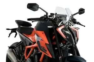 Puig ネイキッド スポーツ スクリーン フロントガラス クリア KTM 1290 Superduke R & EVO 2020 - 2024 Puig Naked Sport Screen Windshield Clear KTM 1290 Superduke R & EVO 2020 - 2024 【並行輸入品】|カスタムパーツ WORLD倉庫