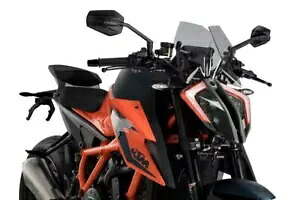 Puig ネイキッド スポーツ スクリーン フロントガラス ライトスモーク KTM 1290 スーパーデューク R / EVO 20-24 Puig Naked Sport Screen Windshield Light Smoke KTM 1290 Superduke R / EVO 20-24 【並行輸入品】