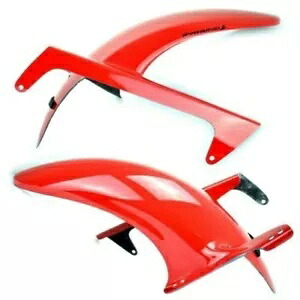 ピラミッドハガー フェンダー マッドガード グロスレッド ホンダ VTR 1000 F ファイアストーム 1997 - 2005 Pyramid Hugger Fender Mudguard Gloss Red Honda VTR 1000 F Firestorm 1997 - 2005 【並行輸入品】