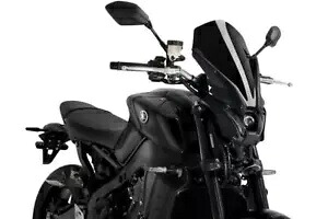 Puig ツーリング スクリーン フロントガラス ディフレクター ブラック ヤマハ MT-09 & SP 2021 - 2023 Puig Touring Screen Windshield Deflector Black Yamaha MT-09 & SP 2021 - 2023 【並行輸入品】