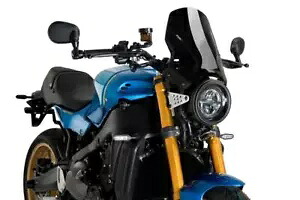 Puig スポーツ スクリーン フロントガラス ディフレクター ブラック オペーク ヤマハ XSR900 2022 - 2024 Puig Sport Screen Windshield Deflector Black Opaque Yamaha XSR900 2022 - 2024 【並行輸入品】