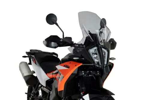 Puig ツーリング スクリーン フロントガラス ライトスモーク KTM 790 / 890 Adventure / R 23 - 24 Puig Touring Screen Windshield Light Smoke KTM 790 / 890 Adventure / R 23 - 24 【並行輸入品】
