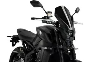 Puig ツーリング スクリーン フロントガラス ディフレクター ブラック ヤマハ MT-09 & SP 2021 - 2023 Puig Touring Screen Windshield Deflector Black Yamaha MT-09 & SP 2021 - 2023 【並行輸入品】