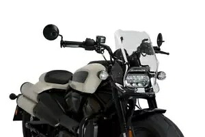 Puig スポーツスクリーン フロントガラス クリア ハーレーダビッドソン スポーツスターS RH1250S 21-24 Puig Sport Screen Windshield Clear Harley Davidson Sportster S RH1250S 21 - 24 【並行輸入品】