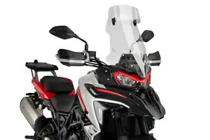 Puig ツーリング スクリーン バイザー ライトスモーク ベネリ TRK 702/702 X 2023 - 2024 Puig Touring Screen with Visor Light Smoke Benelli TRK 702/702 X 2023 - 2024 【並行輸入品】