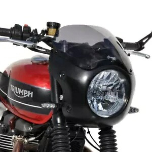 Ermax カフェ レーサー スクリーン ノーズフェアリング サテン ブラック トライアンフ スピード ツイン 2019 - 2024 Ermax Cafe Racer Screen Nose Fairing Satin Black Triumph Speed Twin 2019 - 2024 【並行輸入品】