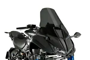 Puig ツーリング スクリーン フロントガラス ディフレクター ダークスモーク ヤマハ Niken 2018 - 2022 Puig Touring Screen Windshield Deflector Dark Smoke Yamaha Niken 2018 - 2022 【並行輸入品】