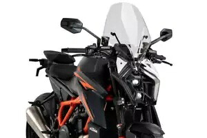 Puig ツーリング スクリーン フロントガラス クリア KTM 1390 スーパー デューク R 含むエボ24～25 Puig Touring Screen Windshield Clear KTM 1390 Super Duke R incl. Evo 24 - 25 【並行輸入品】