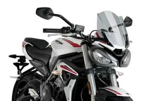 Puig スポーツ スクリーン ライトスモーク トライアンフ ストリート トリプル 765 S/R/RS 2020 - 2022 Puig Sport Screen Light Smoke Triumph Street Triple 765 S / R / RS 2020 - 2022 【並行輸入品】