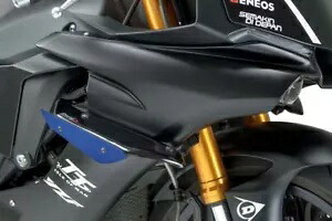 Puig サイド ダウンフォース スポイラー レース ウィング ブラック/ブルー ヤマハ YZF-R1 2015 - 2019 Puig Side Downforce Spoilers Race Wings Black / Blue Yamaha YZF-R1 2015 - 2019 【並行輸入品】