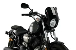 Puig アナーキー スクリーン ブラック ヤマハ XV 950 2014 - 2018 R 2014 - 2024 Puig Anarchy Screen Black Yamaha XV 950 2014 - 2018 R 2014 - 2024 【並行輸入品】｜カスタムパーツ WORLD倉庫
