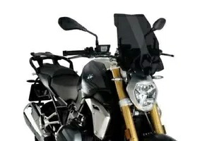 Puig ネイキッド ツーリング スクリーン フロントガラス ダークスモーク BMW R1250 R 2019 - 2022 Puig Naked Touring Screen Windshield Dark Smoke BMW R1250 R 2019 - 2022 【並行輸入品】｜カスタムパーツ WORLD倉庫