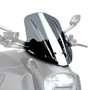 Puig ツーリング スクリーン フロントガラス ディフレクター ダークスモーク ドゥカティ ディアベル 2014 - 2018 Puig Touring Screen Windshield Deflector Dark Smoke Ducati Diavel 2014 - 2018 【並行輸入品】｜カスタムパーツ WORLD倉庫