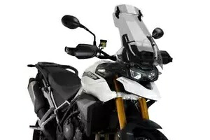 Puig ツーリングスクリーン バイザー付き ライトスモーク トライアンフ タイガー 900 ラリー プロ 24 - 25 Puig Touring Screen with Visor Light Smoke Triumph Tiger 900 Rally Pro 24 - 25 【並行輸入品】